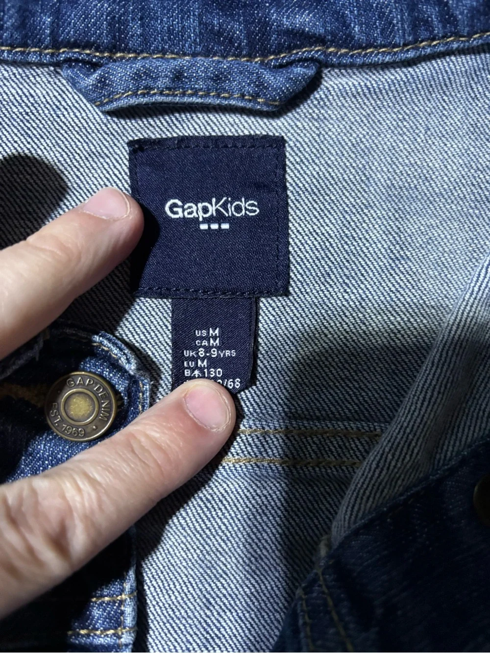 GAP Kids Dark Blue Denim Jacket
